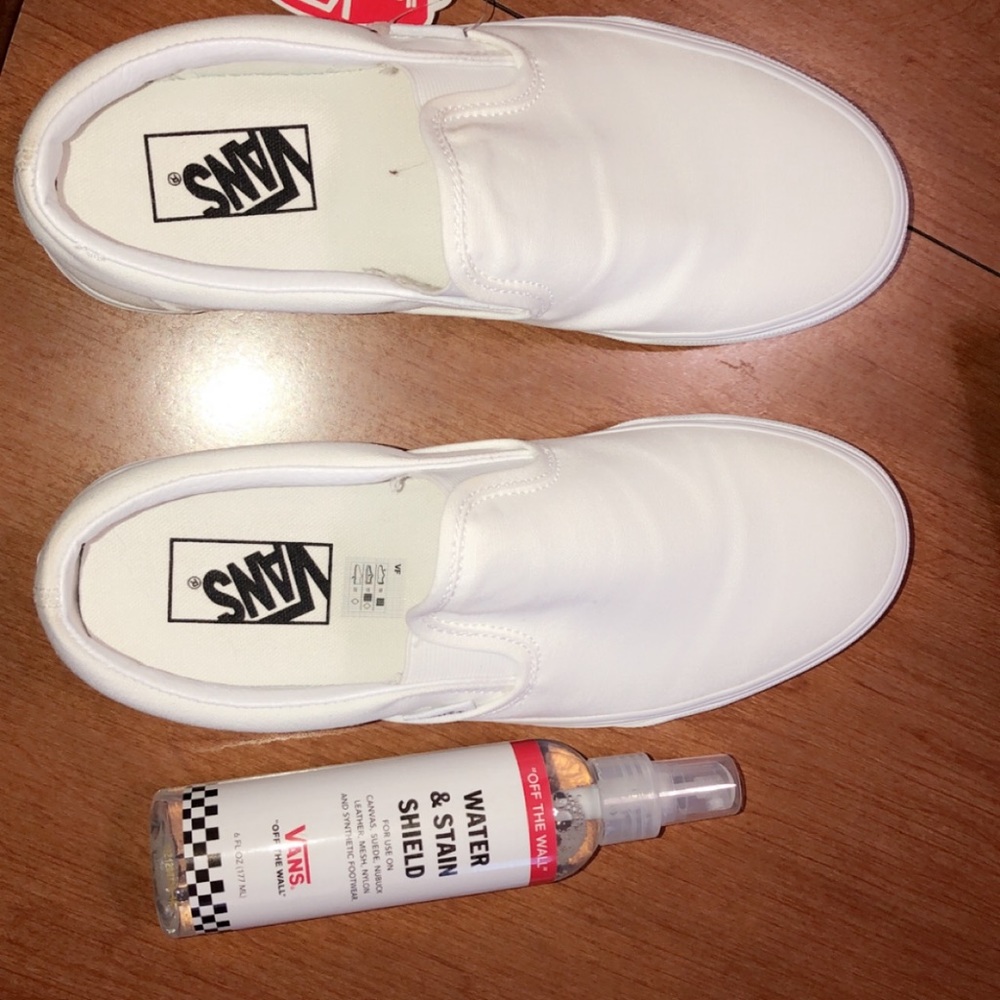 brand new white vans